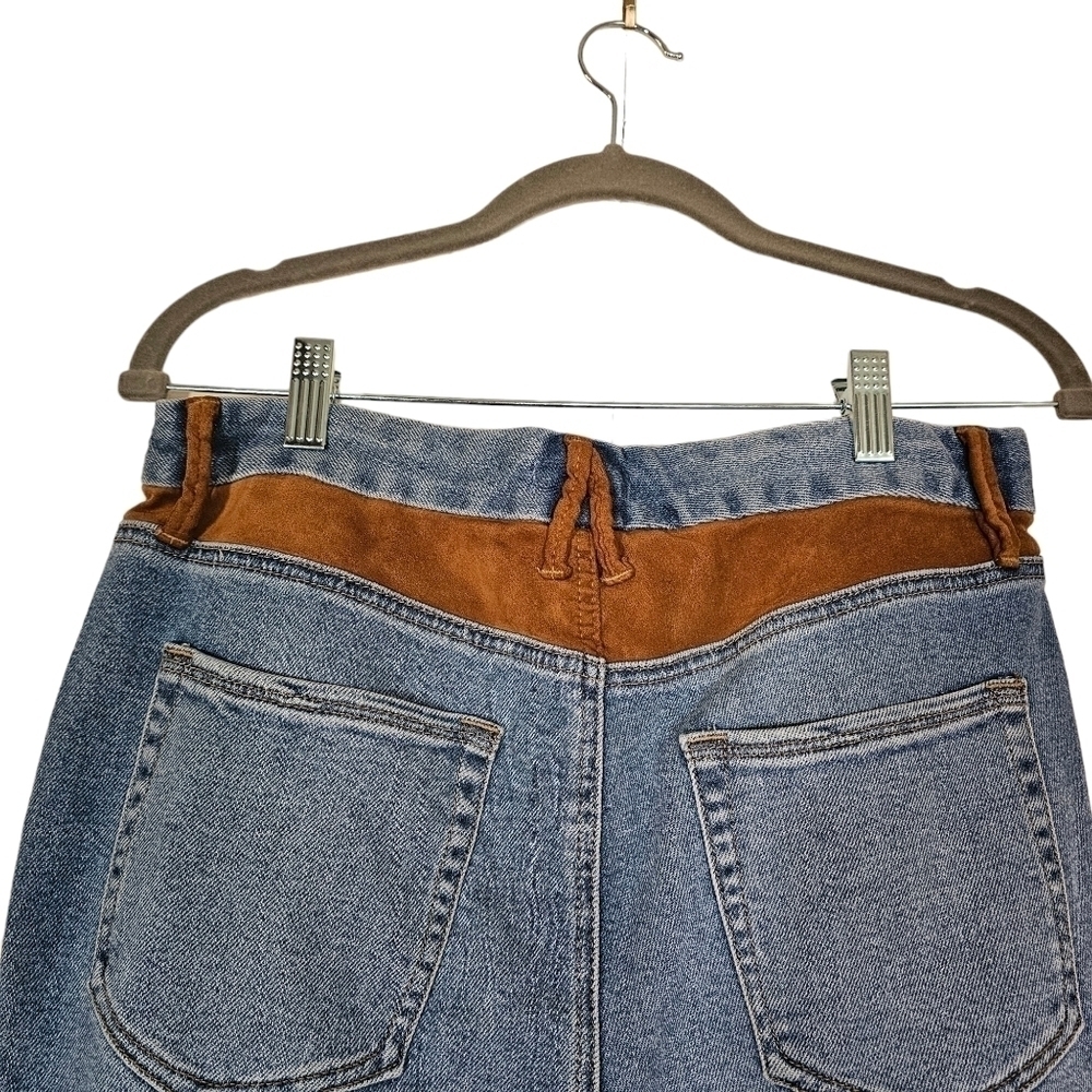 Good American Skinny Suede Jeans in Indigo 10/30 - Picture 11 of 12